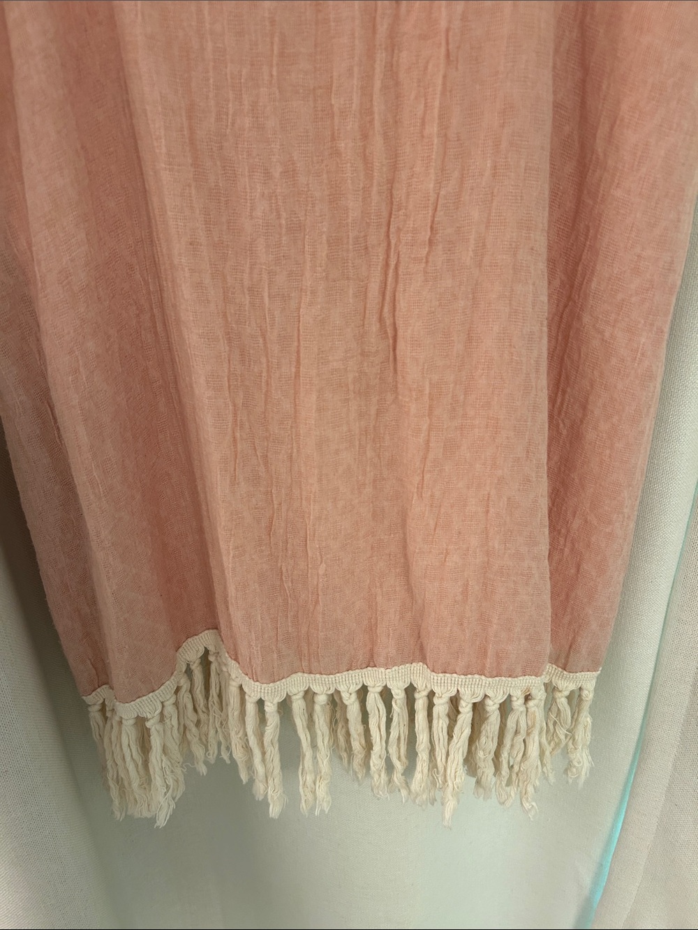 Karlie Peach Tassel-Hem Slip Dress - Picture 3 of 4